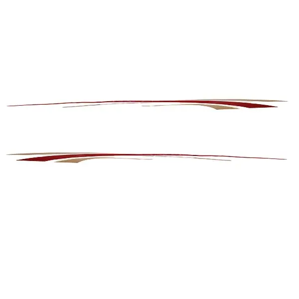Rinker Boat Graphic Decals | Captiva Rose Gold Red Stickers (Set of 2) Factory Price