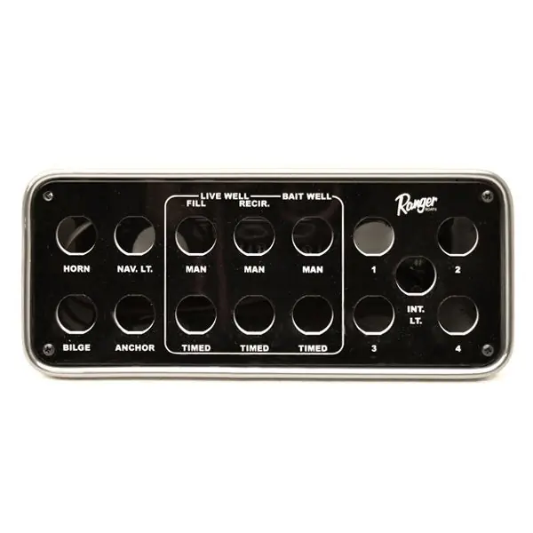 Best Seller Ranger Boat Blank Switch Panel 9859203 | Z522D Comanche Illuminated