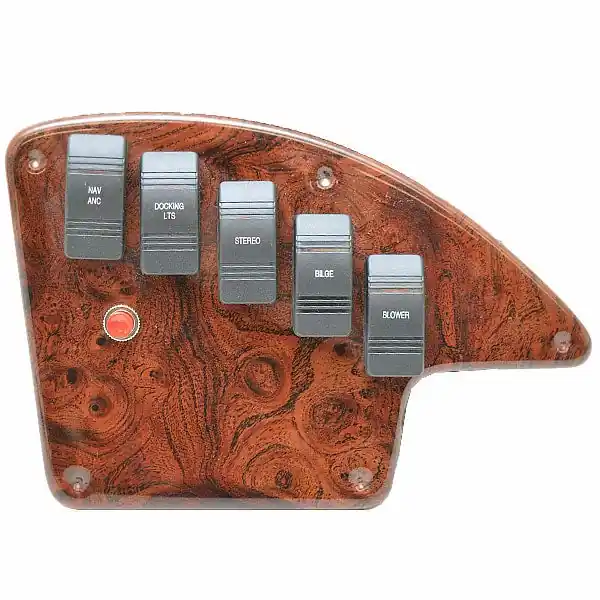 Genuine Godfrey Pontoon Boat Rocker Switch Panel | Sweetwater Woodgrain
