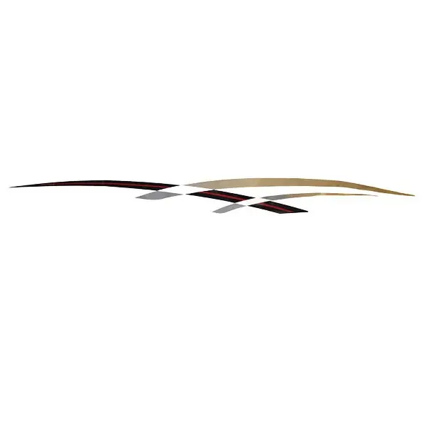 Brand New Rinker Boat Graphic Decal VS824034-05-BLK | 232 / 272 Captiva (STBD)