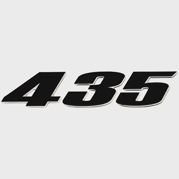 Buy Today Sea Ray Boat Raised Decal | 435 Sticker Black Chrome