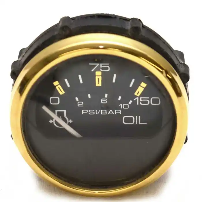 Faria Boat Oil Pressure Gauge GP9022A | 2 Inch Regal Gold Markdown