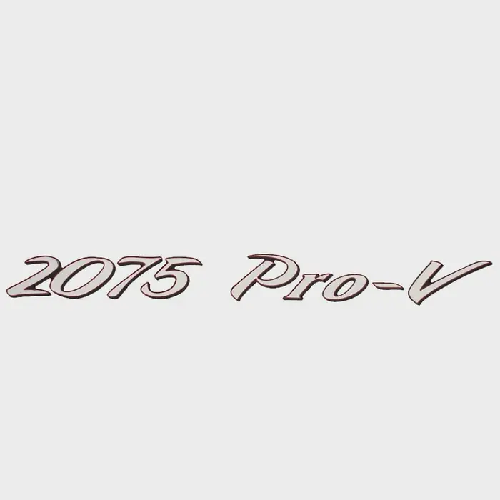 Lund Boat Raised Emblem Decal 2330925 | 2075 Pro-V Silver Black Red Discount