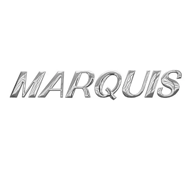 Buy Direct Marquis Yachts Raised Boat Logo Decal Sticker | Silver