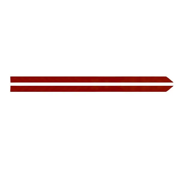 Tracker Boat Graphic Pinstripe Decal | Red 58 1/4 Inch (Set of 2) Free Returns