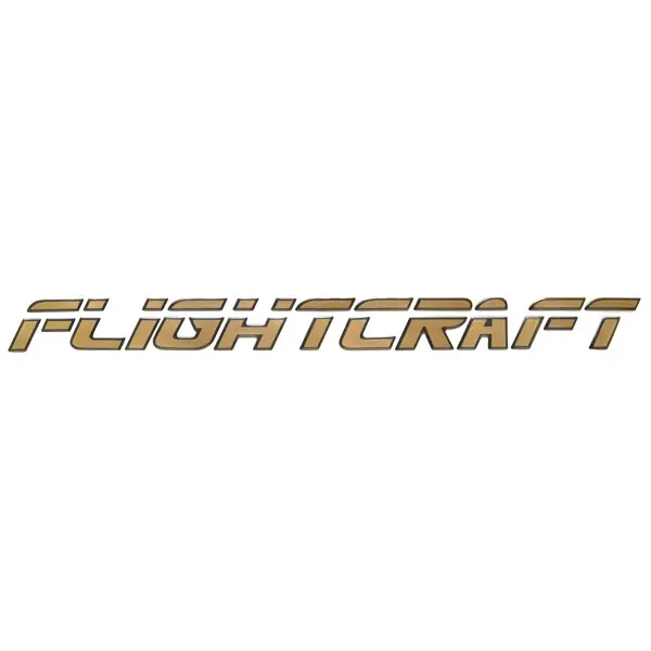 Malibu Boat Raised Decal | Flightcraft 23 3/4 x 2 Inch Gold Charcoal Next Day Delivery