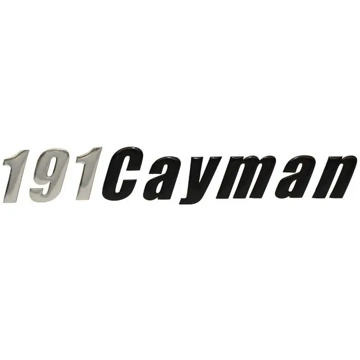 Cheap Ranger Boat Raised Decal 9891405 | 191 Cayman Silver Black