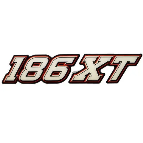 Stratos Boat Raised Decal 7D055 | 186 XT 14 1/2 x 3 Inch White Red Don’t Miss Out