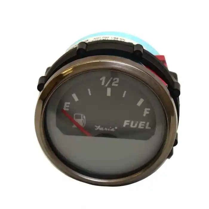 New Release Faria Boat Fuel Level Gauge GP2059A | Professional Gray 2 Inch
