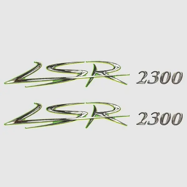 Larson Boat Raised Model Decal 8624-1442-00 | LSR 2300 Stickers (Pair) Reduced Price