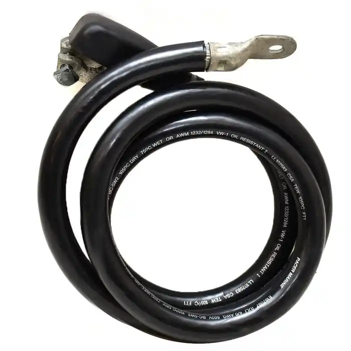 Pacer Boat Battery Cable | Crownline 4/0 AWG 5 Foot 4 Inch Black Money Back Guarantee
