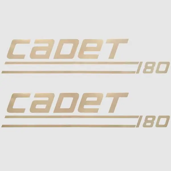New Release Weeres Pontoon Boat Decal 30000377 | Cadet 180 Gold Stickers (Pair)