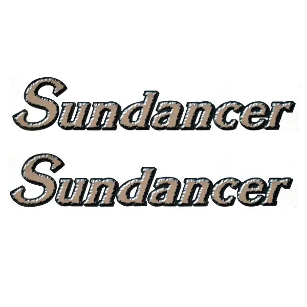 Sea Ray Boat Model Decals | Sundancer Bronze Stickers (Pair) Fast Shipping
