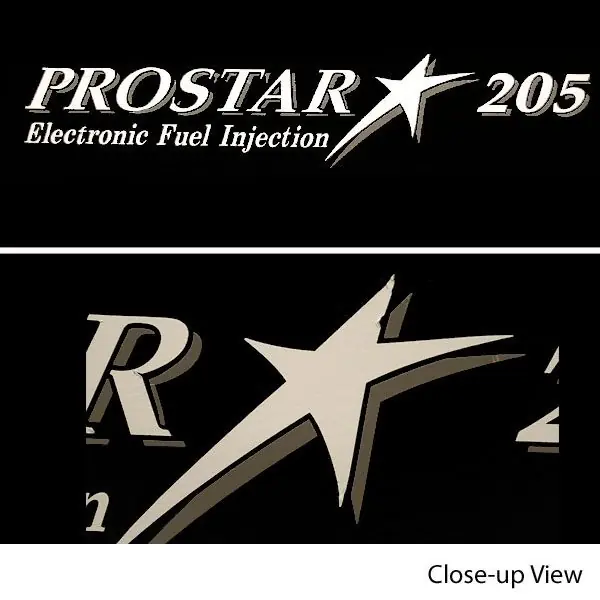 MasterCraft Boat Model Decal 75-9836 | ProStar 205 Sticker Buy Direct