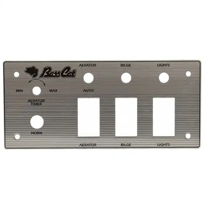 Basscat Boat Blank Dash Panel 57014 | Sabre Silver Aluminum Popular