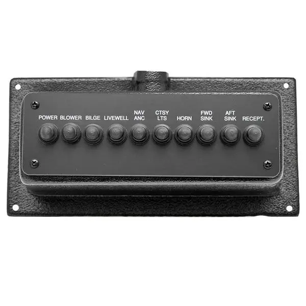 Direct From Factory Tracker Boat Circuit Breaker Panel | Pontoon 10 x 4 3/4 Inch 12 Volt
