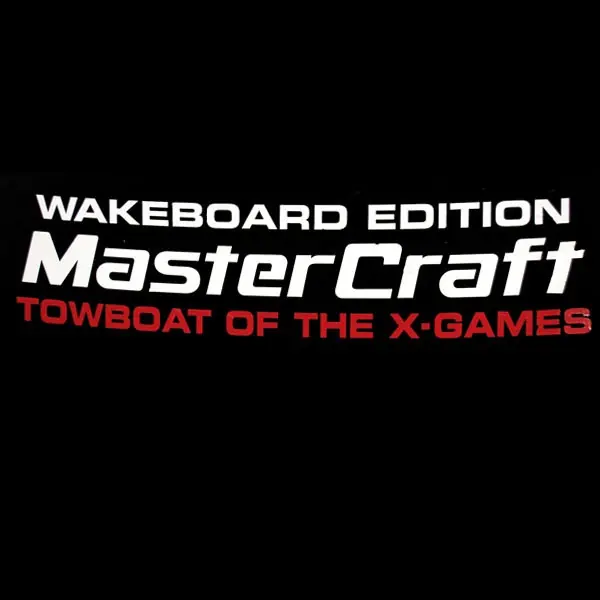 MasterCraft Boat Decal 750051 | OEM Wakeboard Edition White Red Genuine