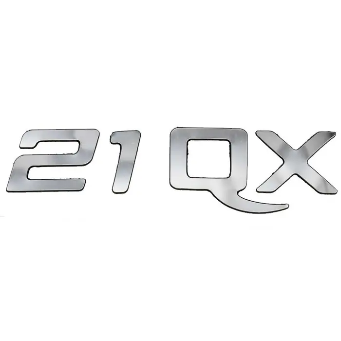 Rinker Boats Raised Decal 2190185 | 21 QX Silver 9 3/4 x 2 1/4 Inch Holiday Sale