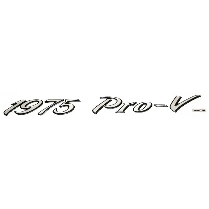 Low Price Lund Boat Raised Decal 2089214 | 1975 Pro-V Silver Black