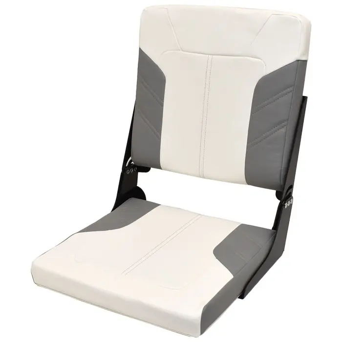 Crestliner Boat Folding Jump Seat 2281288 | Gray / White Vinyl Exclusive Offer