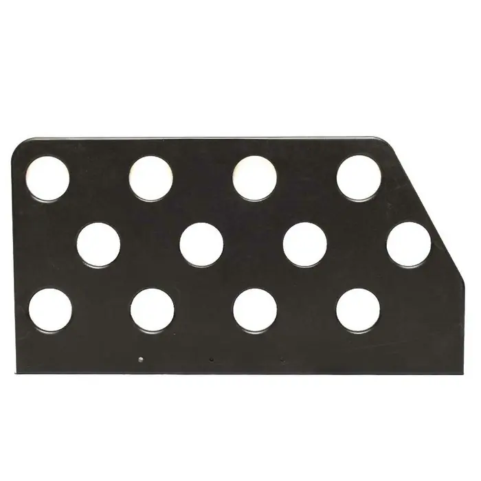 Latest Tracker Boat Rod Holder Plate | 17 x 9 Starboard Black Panel
