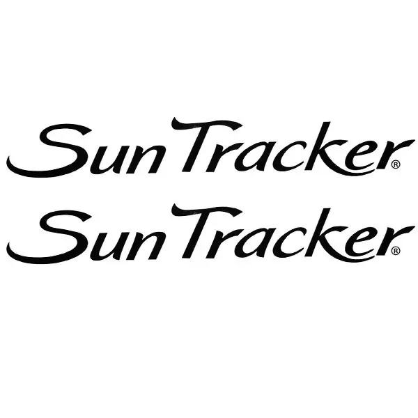 Sun Tracker Boat Decal 145430 | Black 33 3/4 x 4 1/2 Inch (Pair) Budget