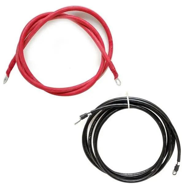 Final Sale Pacer Boat Battery Cables 162293 | Tracker 4 AWG 9 FT (Set of 2)