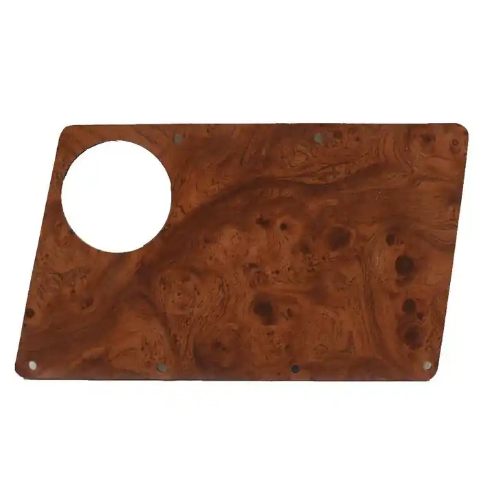 Bass Cat Boat Blank Gauge Panel | Woodgrain 8 5/8 x 4 7/8 Inch Genuine