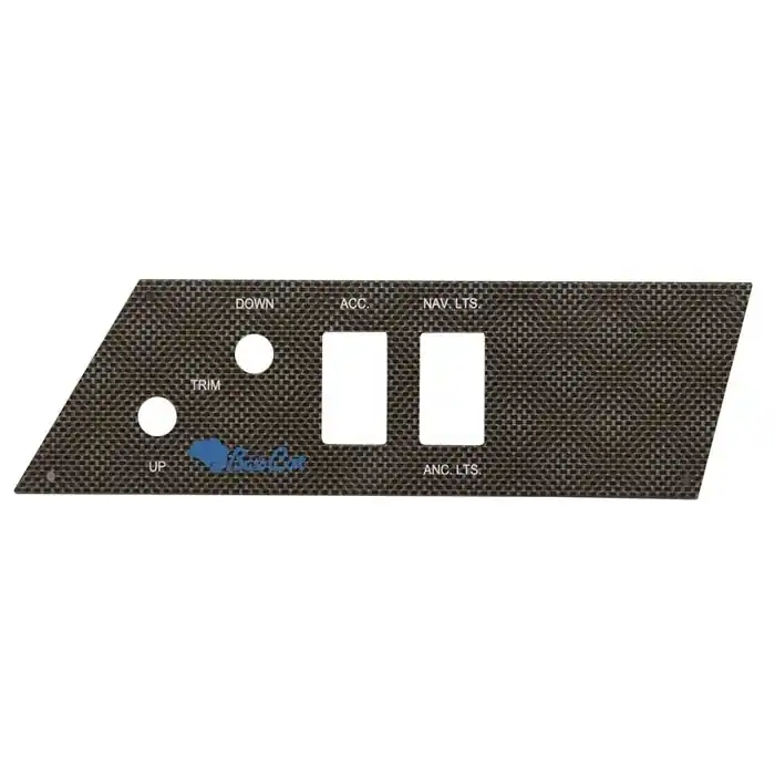 Bass Cat Boat Blank Switch Panel 1203374B | Carbon Fiber Price Cut