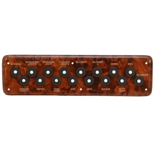 Grab Now Rinker Boat Push Breaker Panel 45803 | 312 Fiesta Vee Woodgrain