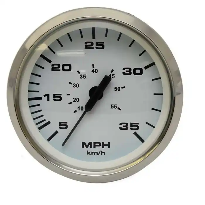 Faria Boat Speedometer Gauge SEK071A | Euro SS White 3 1/4 Inch Buy Today