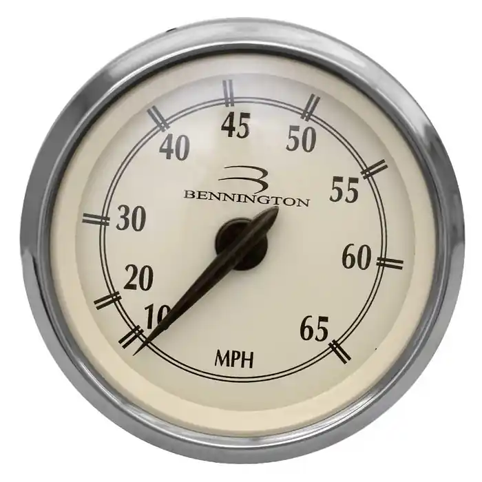 Same Day Shipping Bennington Boat Speedometer Gauge SEK027A | Faria 3 1/4 Inch Cream
