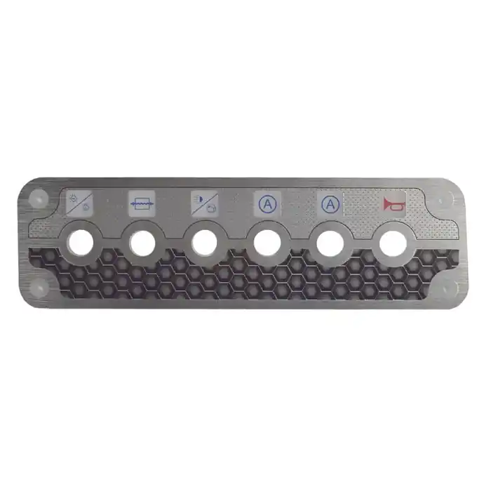 Cruisers Boat Blank Switch Panel V2812500 | 6-Button Aluminum Luxury