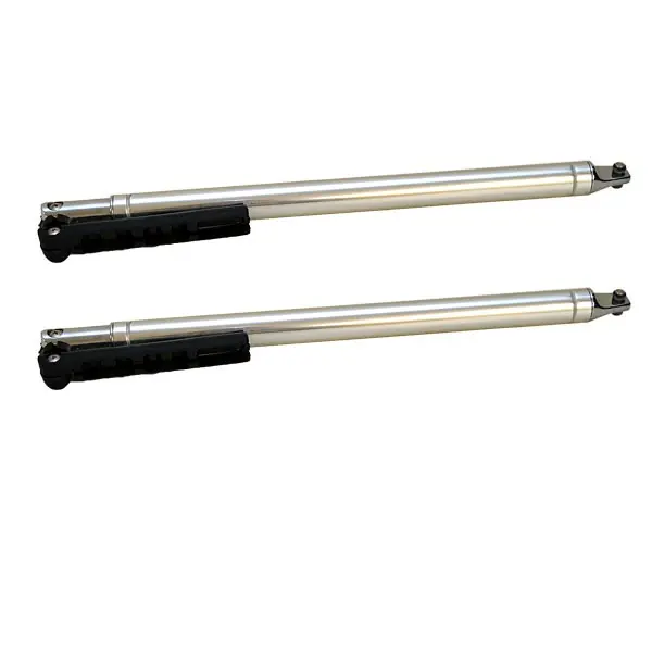 Viral Rinker Silver / Black 20 1/4 Aluminum / Plastic Boat Bimini Extension Stanchion-Pair