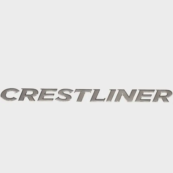 Crestliner Boat Raised Decal 2246509 | Silver Logo Sticker Bargain