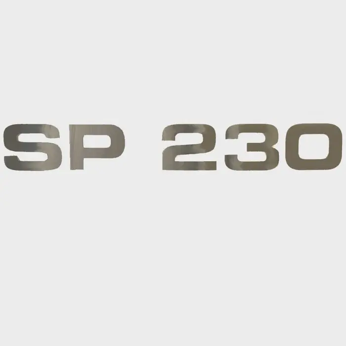 Hurricane Boat Raised Decal 162399-01 | SP 230 Silver Sticker Authentic
