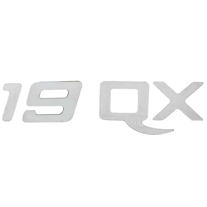 Holiday Sale Rinker Boat Raised Decal 2190184 | 19 QX Silver 8 5/8 x 2 3/8 Inch