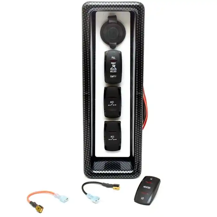 Price Drop Gekko Boat Rocker Switch Panel 2200-8028 | Revo 7.1 Black Gray