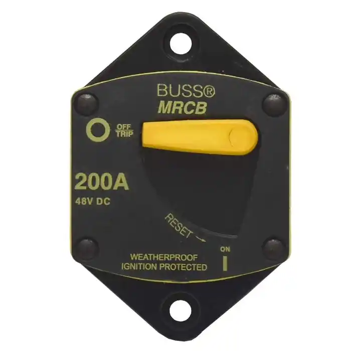 Discount Blue Sea Systems Boat Panel Mount Breaker 187200P-03-1 | 200A 48VDC