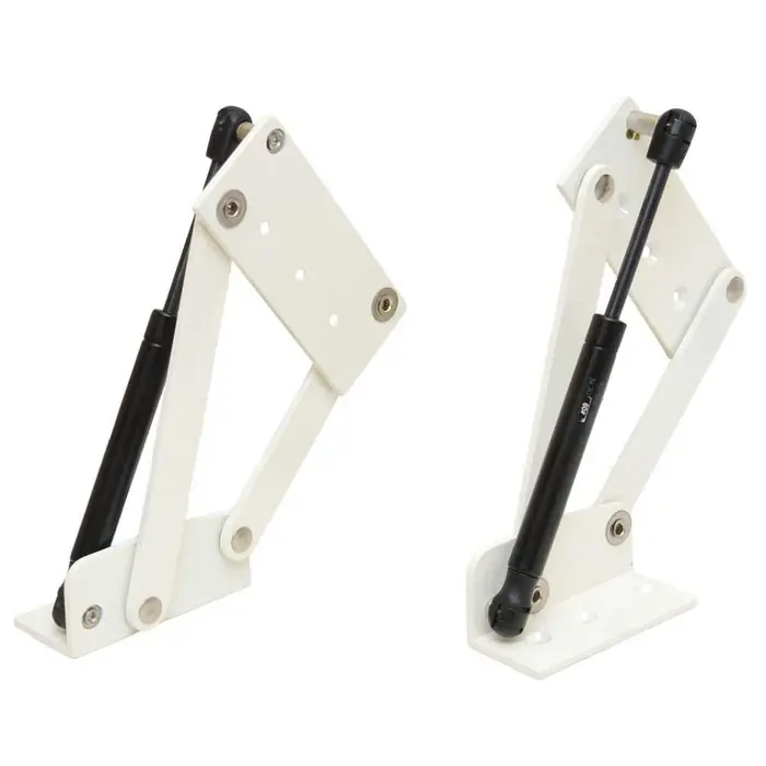 Sea Ray Boat Bolster Seat Hinges | w/ Gas Shocks White (Set of 2) New Arrival