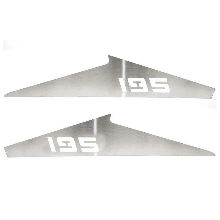 Hassle-Free Returns Four Winns Boat Windshield Accent Panels 031-2229 | Stainless Steel 195 (Set of 2)