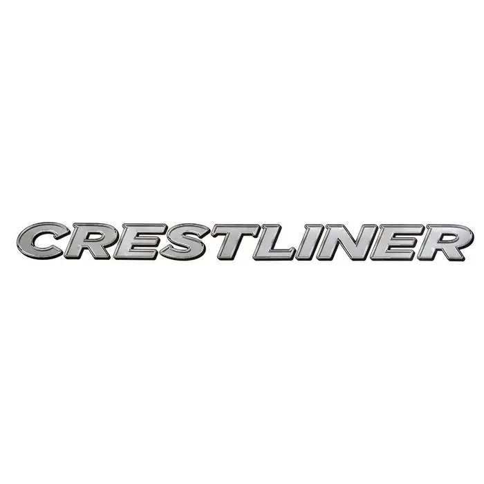 Best Seller Crestliner Boat Decal 2099273 | Metallic Silver Black 33 1/2 Inch