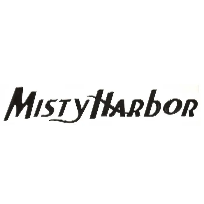 Discount Misty Harbor Boat Raised Decal 002120-B | 25 1/4 x 5 Inch Black Silver