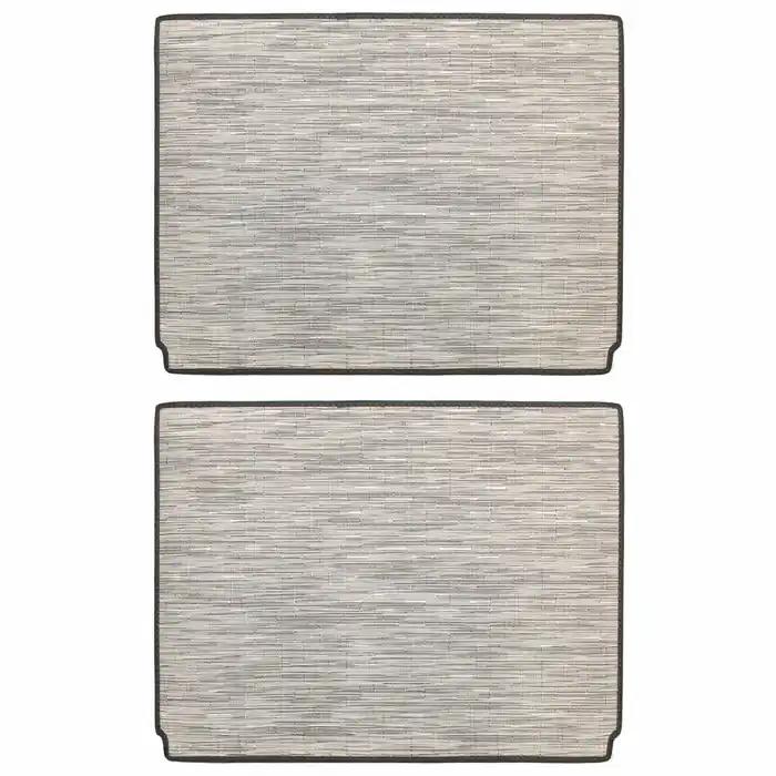 Holiday Sale Cobalt Boat Non-Skid Deck Mats 407082 | White/Gray Woven Vinyl (Pair)