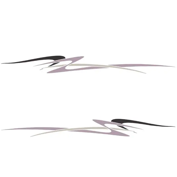 Get Yours Palm Beach Boat Graphic Decal 139385-02 | 97 x 11 1/8 Inch Plum (2PC)
