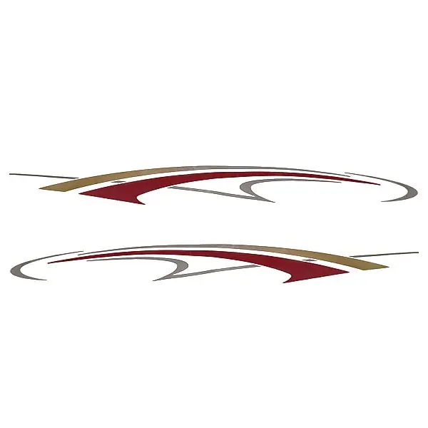 Rinker Boat Graphic Decals 218389 | Captiva Red Stickers (Set of 2) Latest