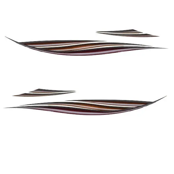 Crestliner Pontoon Boat Graphic Decal Set 2004726 | Red Tan (Kit) Holiday Sale