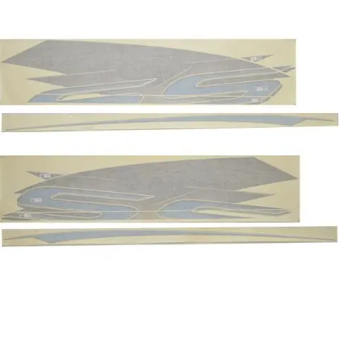 Chaparral Boat Hull Graphic 14.00396 | SSX 236 Blue Carbon (4 Pc Set) Special Offer