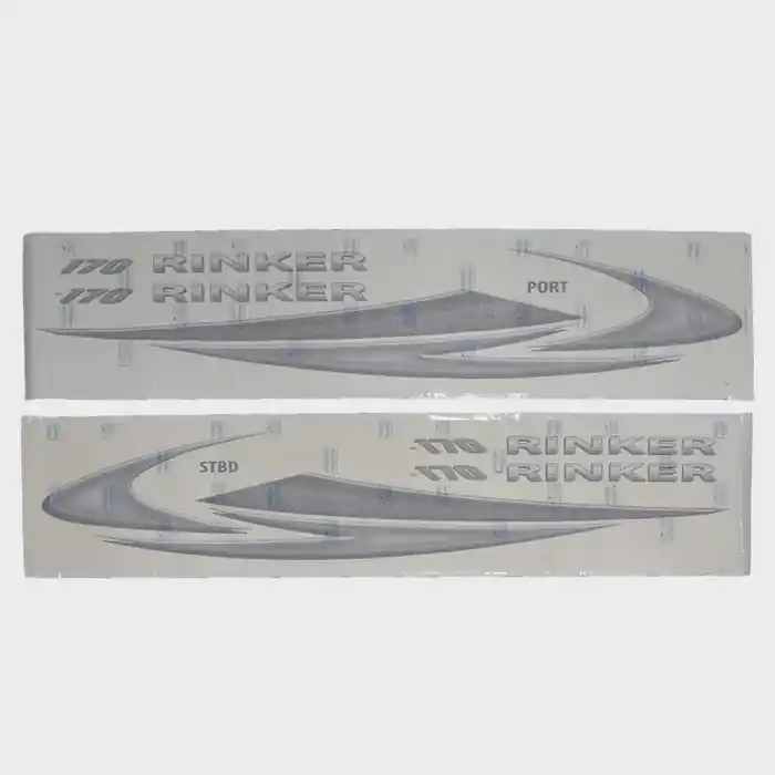 Time-Limited Rinker Boat Graphic Hull Decal 2190133 | 170 Black Gray Vinyl (Kit)