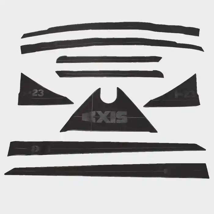 Hassle-Free Returns Axis Boat Non-Skid Deck Tracks 5532114 | T23 Black Polymer (9PC)